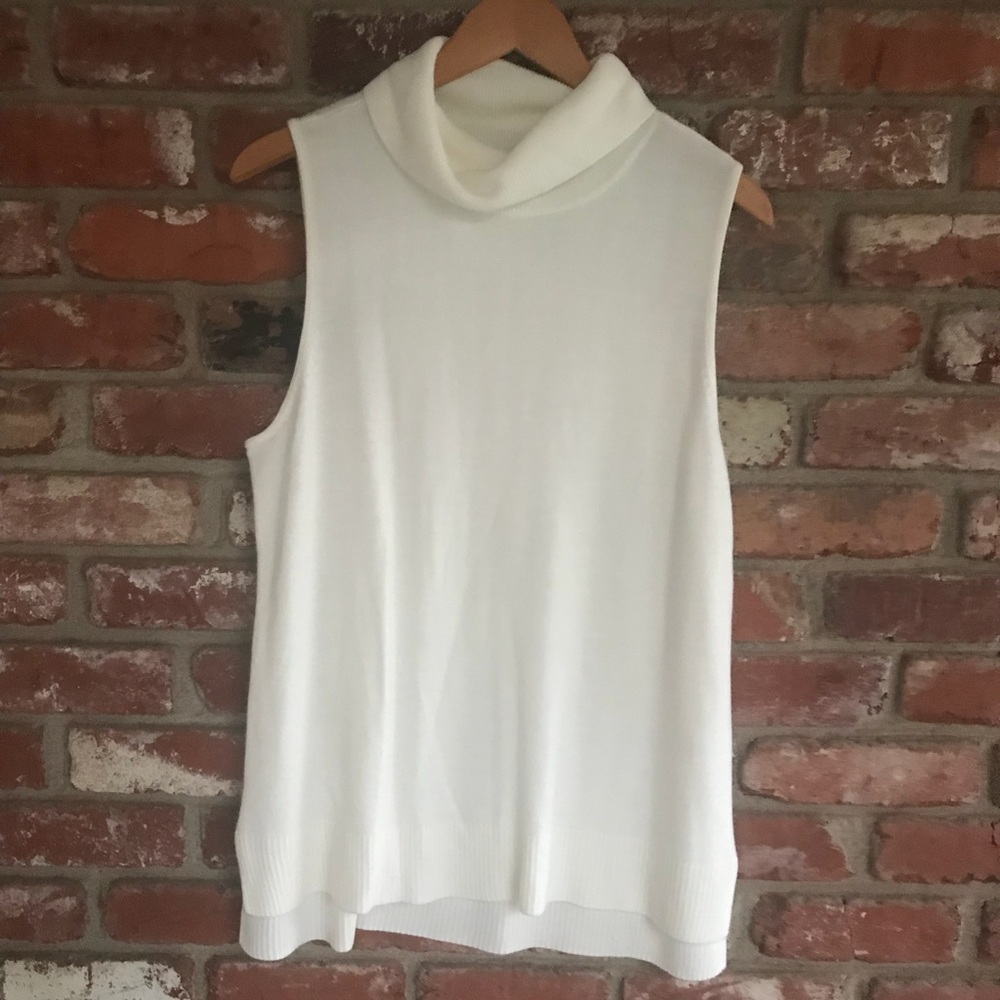 High neck sweater tank